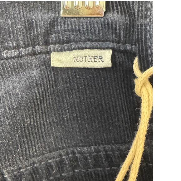 NWT Mother Denim NWOT Insider Crop Step Fray in Navy Corduroy - Picture 12 of 15